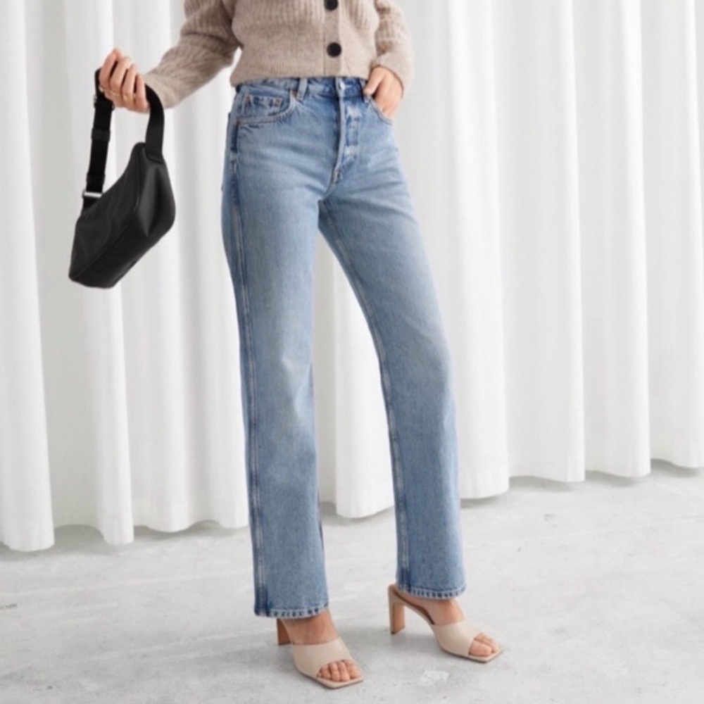 & Other Stories button fly jeans